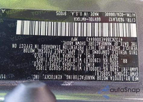 2014 Toyota Venza Xle V6 from USA, damaged, VIN 4T3ZK3BB4EU066443